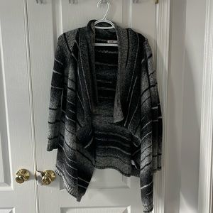 Black & Grey Shaw Cardigan